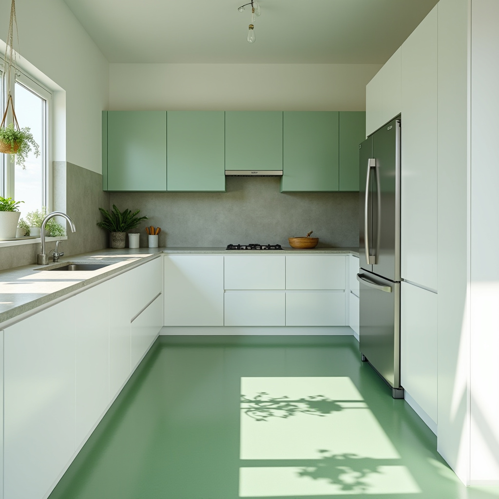 green kitchen decor 39