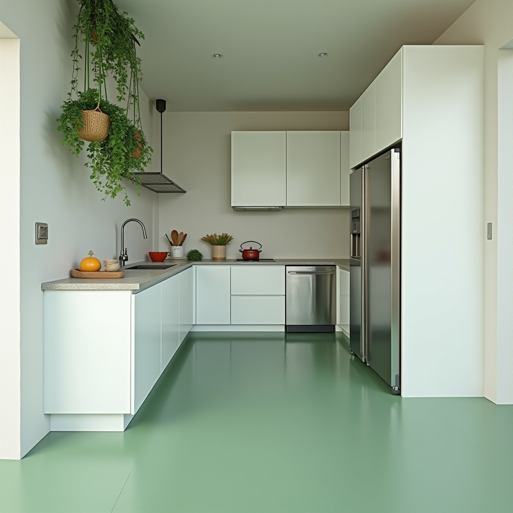 green kitchen decor 40