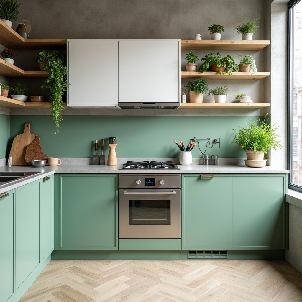 green kitchen decor 8