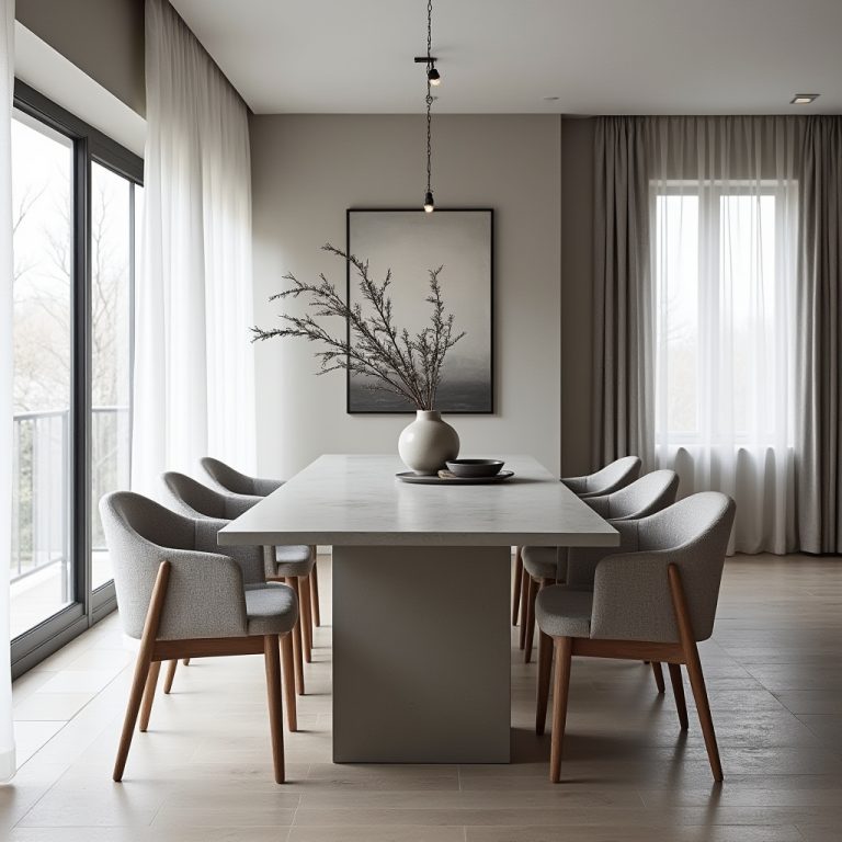 grey dining room 1