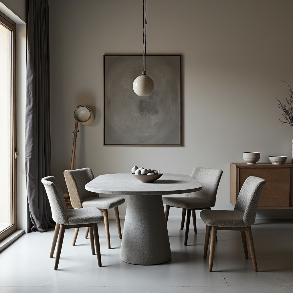 grey dining room 34