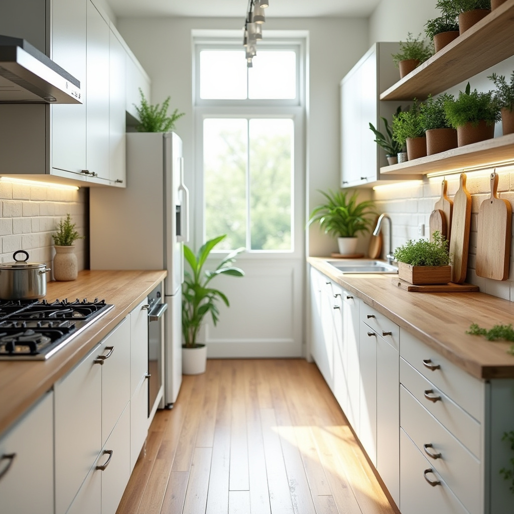 hallway kitchen ideas 34