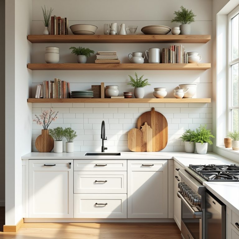 kitchen bookshelf ideas 1
