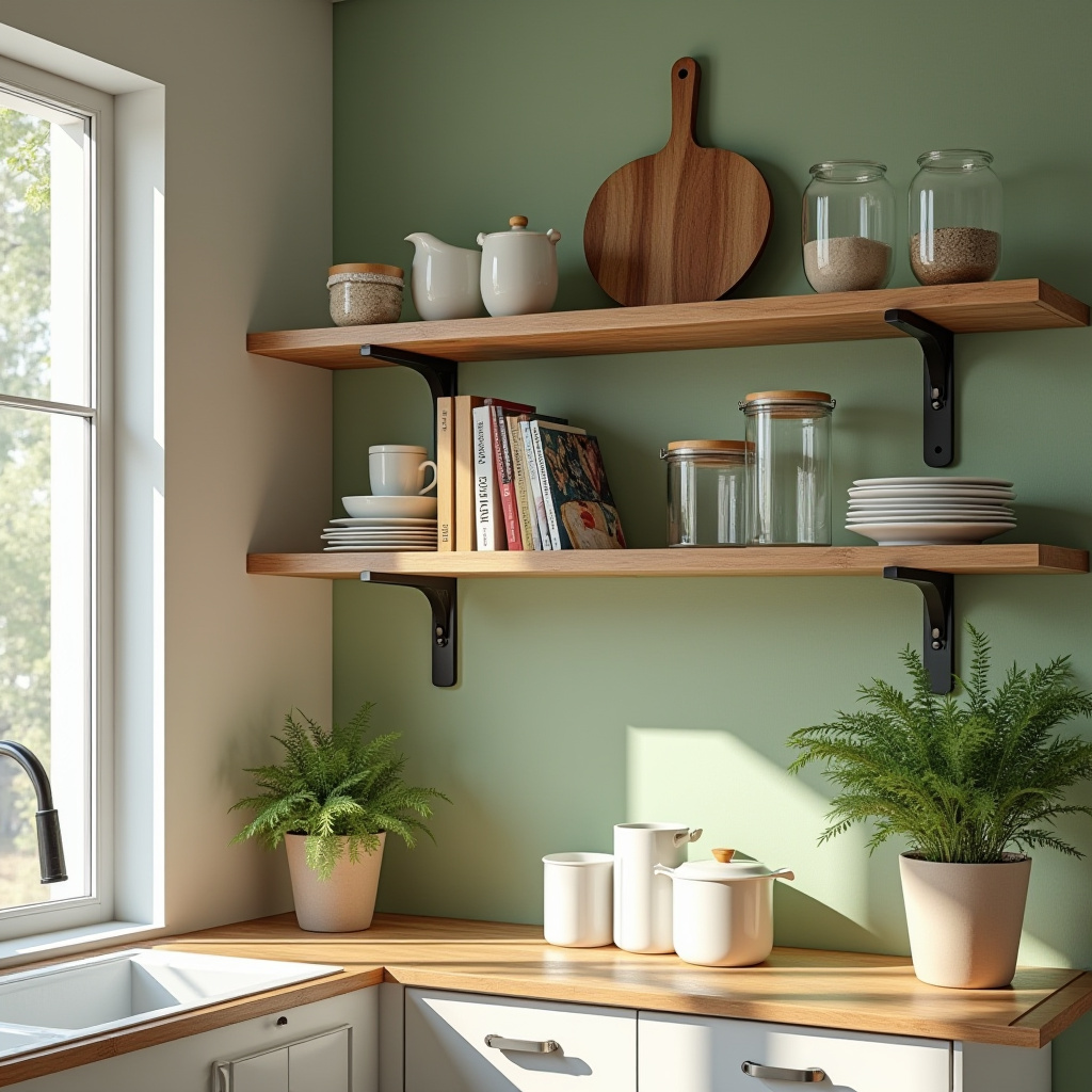 kitchen bookshelf ideas 21