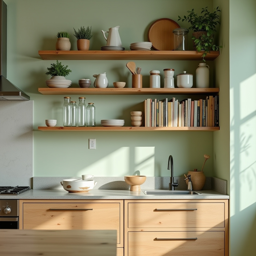 kitchen bookshelf ideas 22