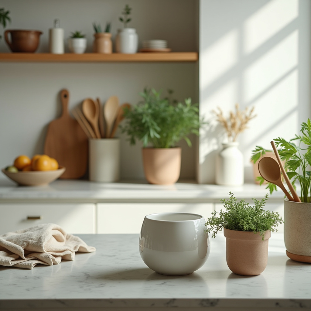 kitchen counter styling ideas 29