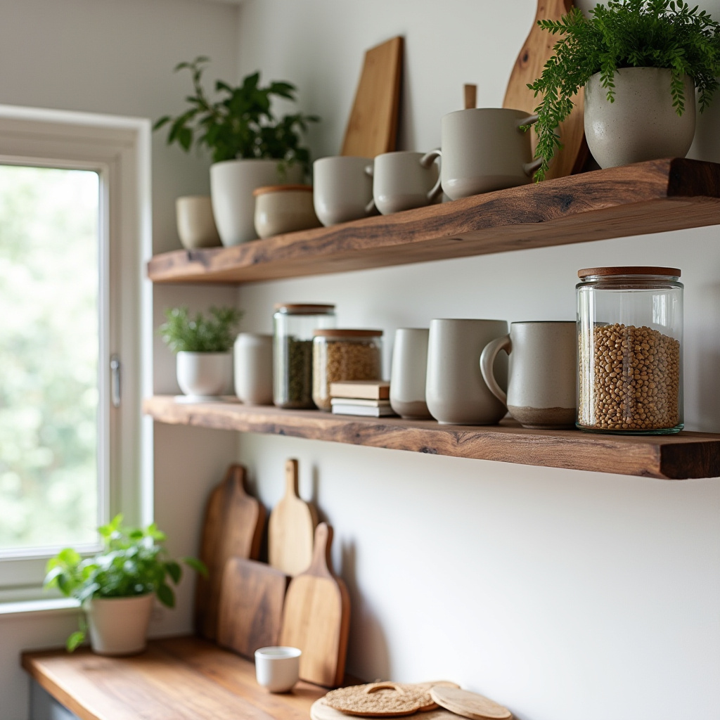 kitchen shelf decor ideas 13