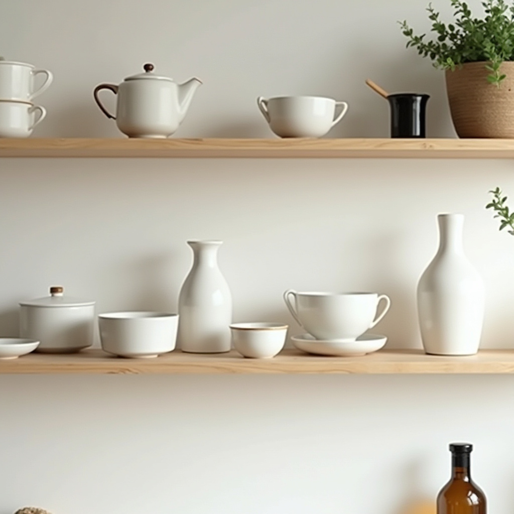 kitchen shelf decor ideas 15