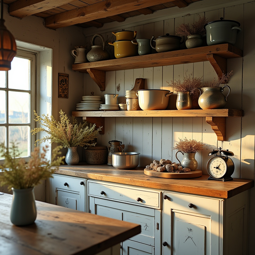 kitchen shelf decor ideas 18