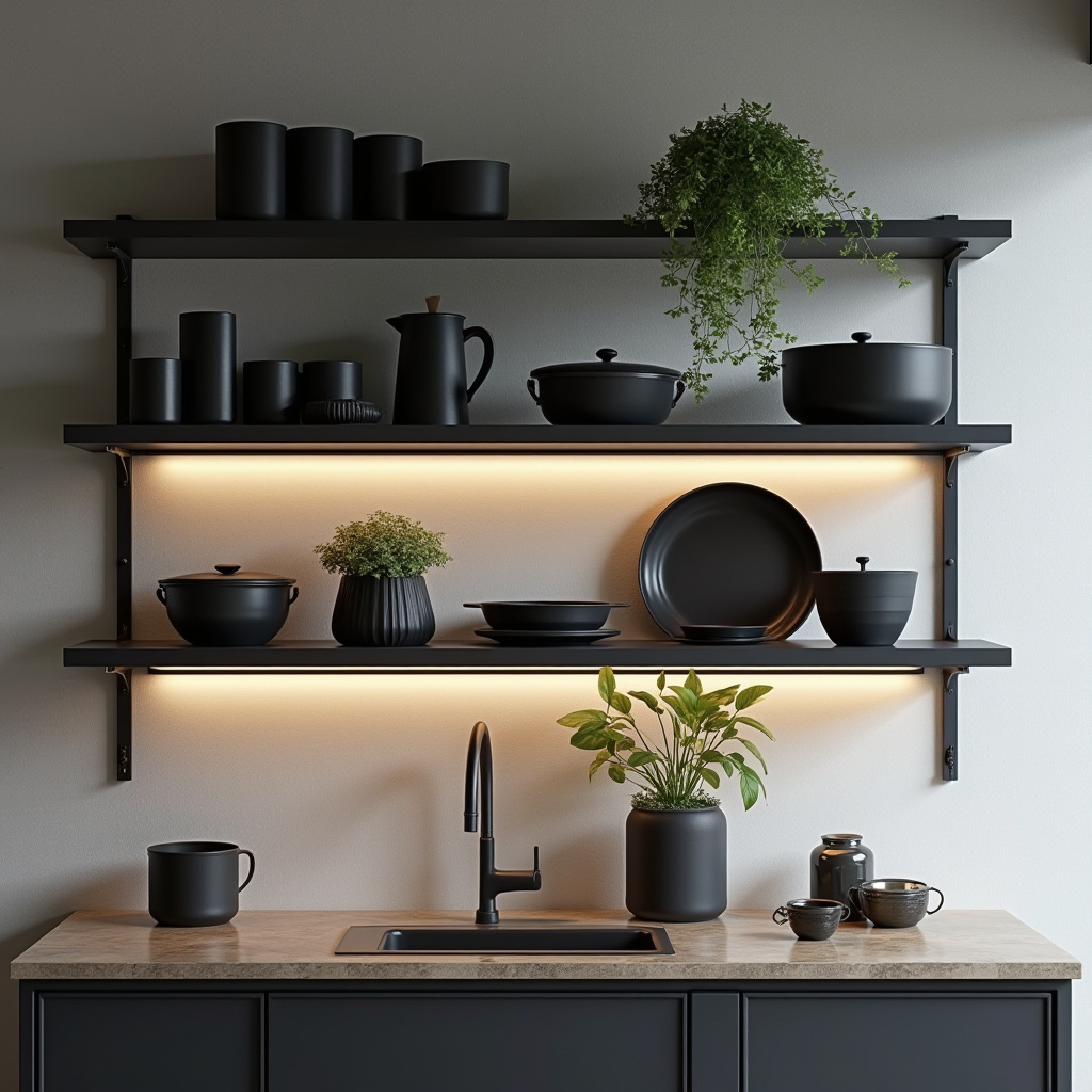 kitchen shelf decor ideas 20