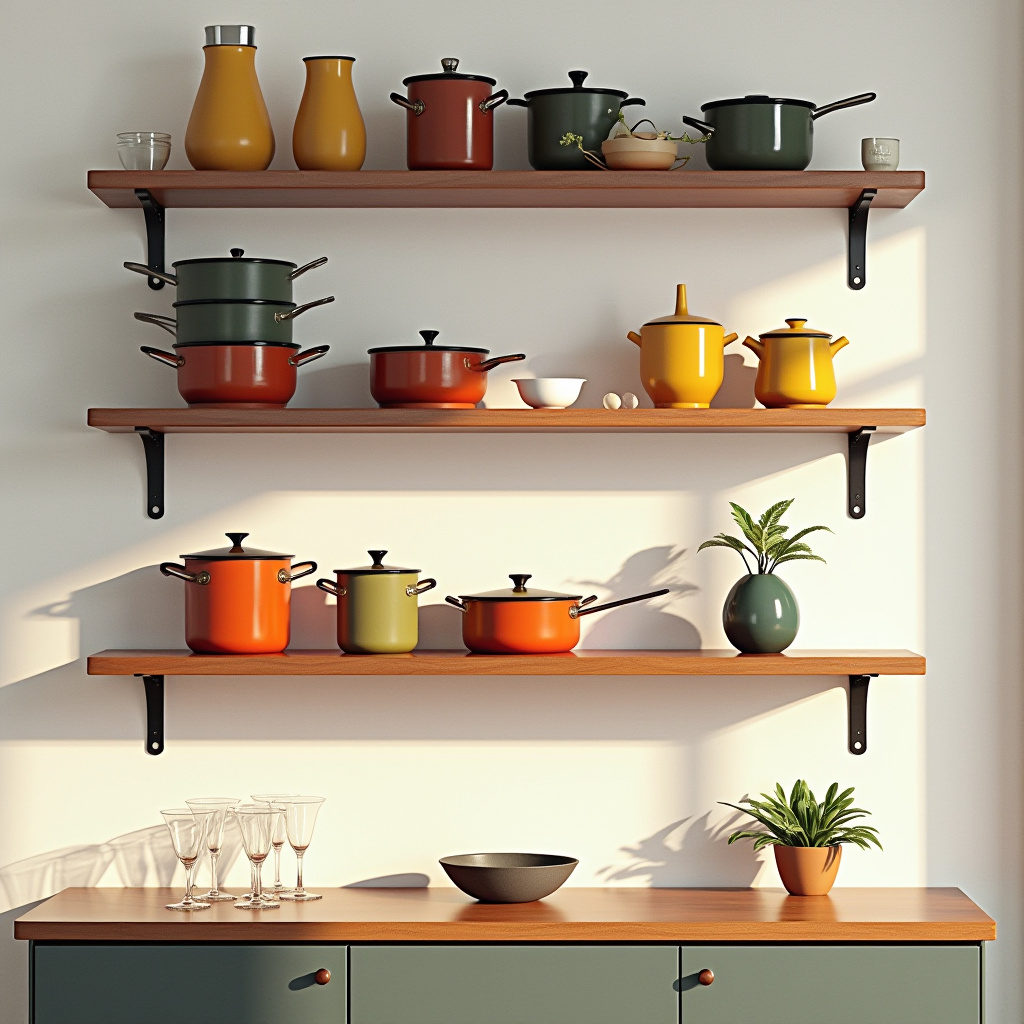 kitchen shelf decor ideas 25