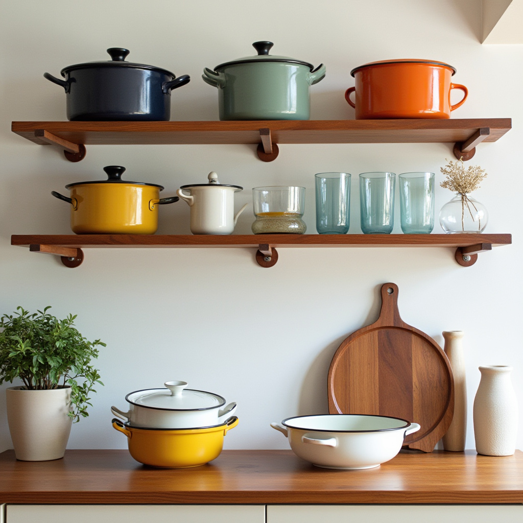 kitchen shelf decor ideas 26