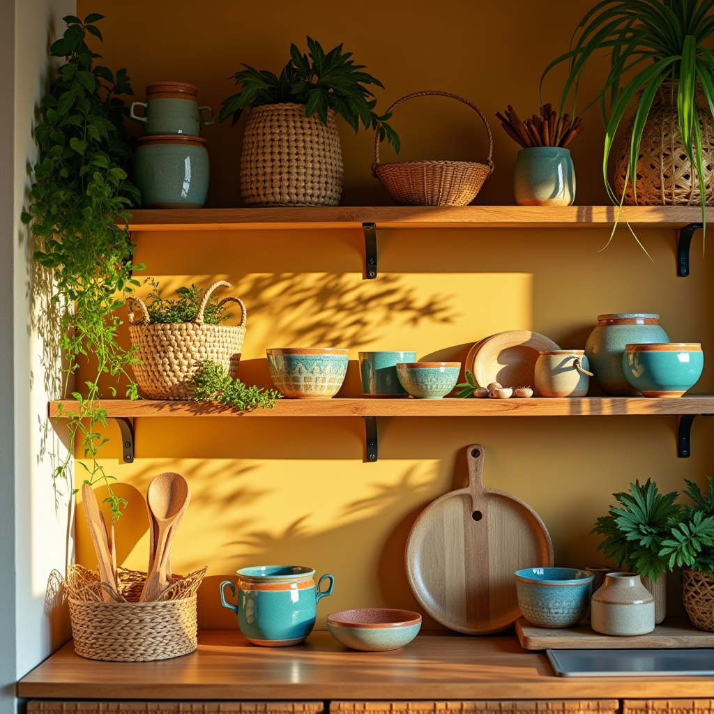 kitchen shelf decor ideas 28
