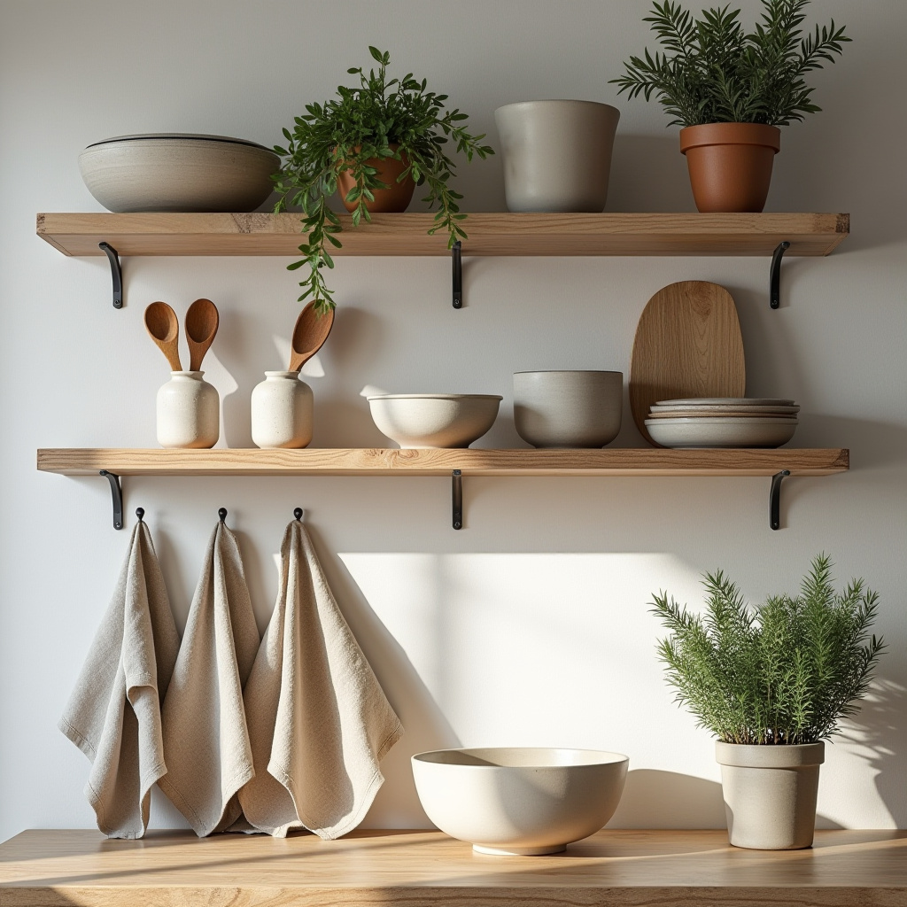 kitchen shelf decor ideas 35