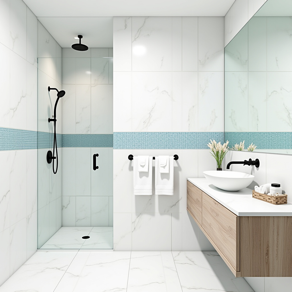 large tile bathroom 10