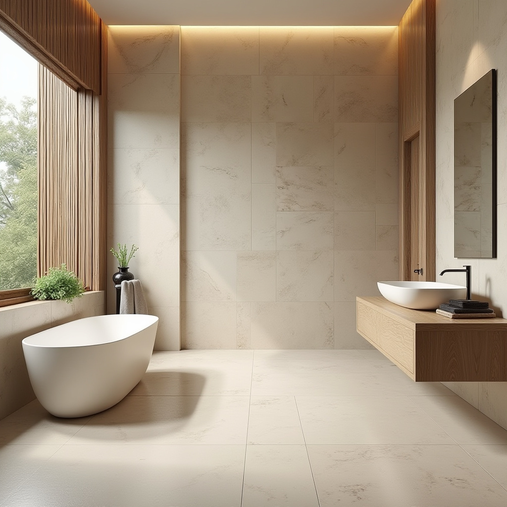 large tile bathroom 11