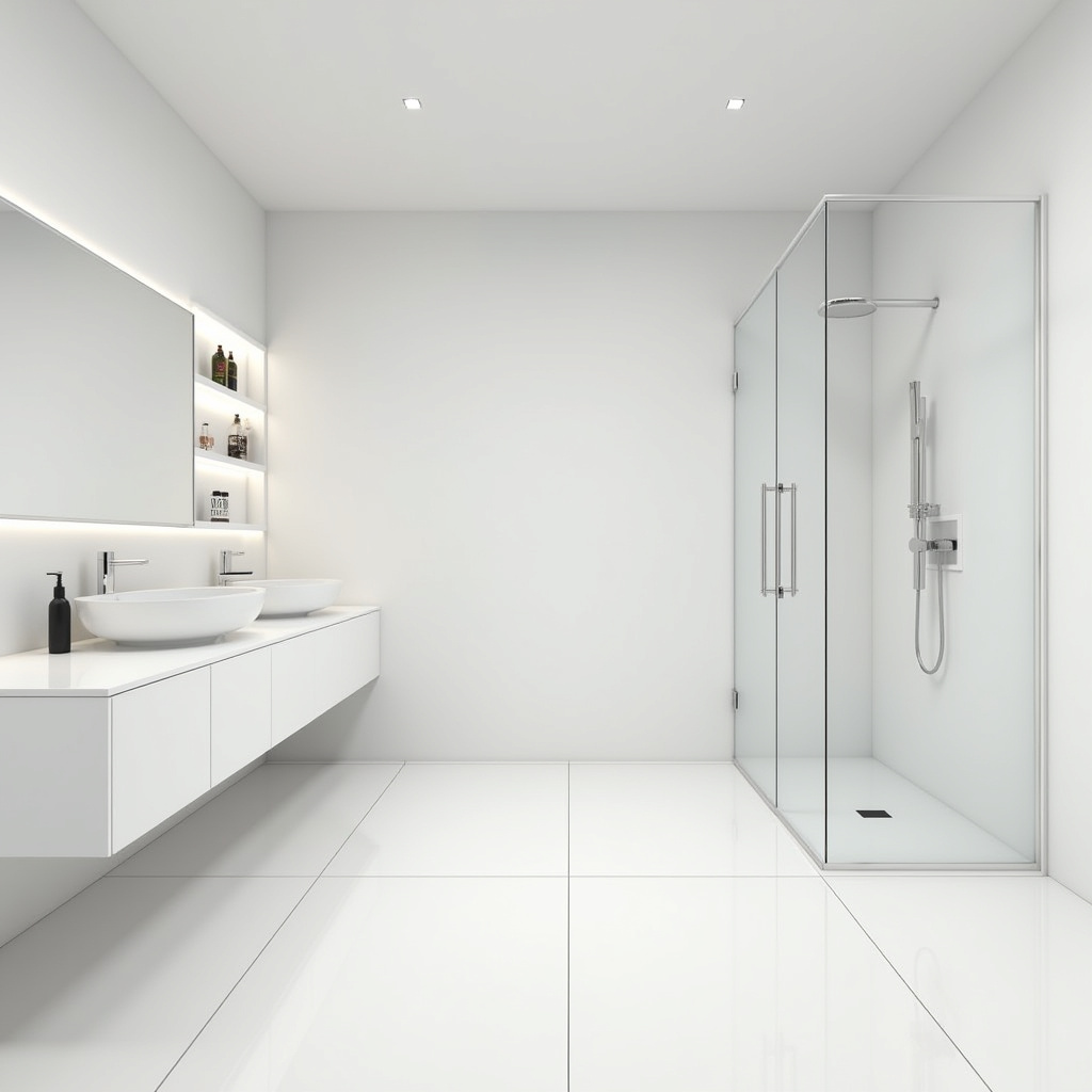 large tile bathroom 16