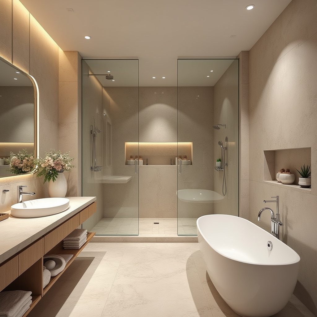 large tile bathroom 29