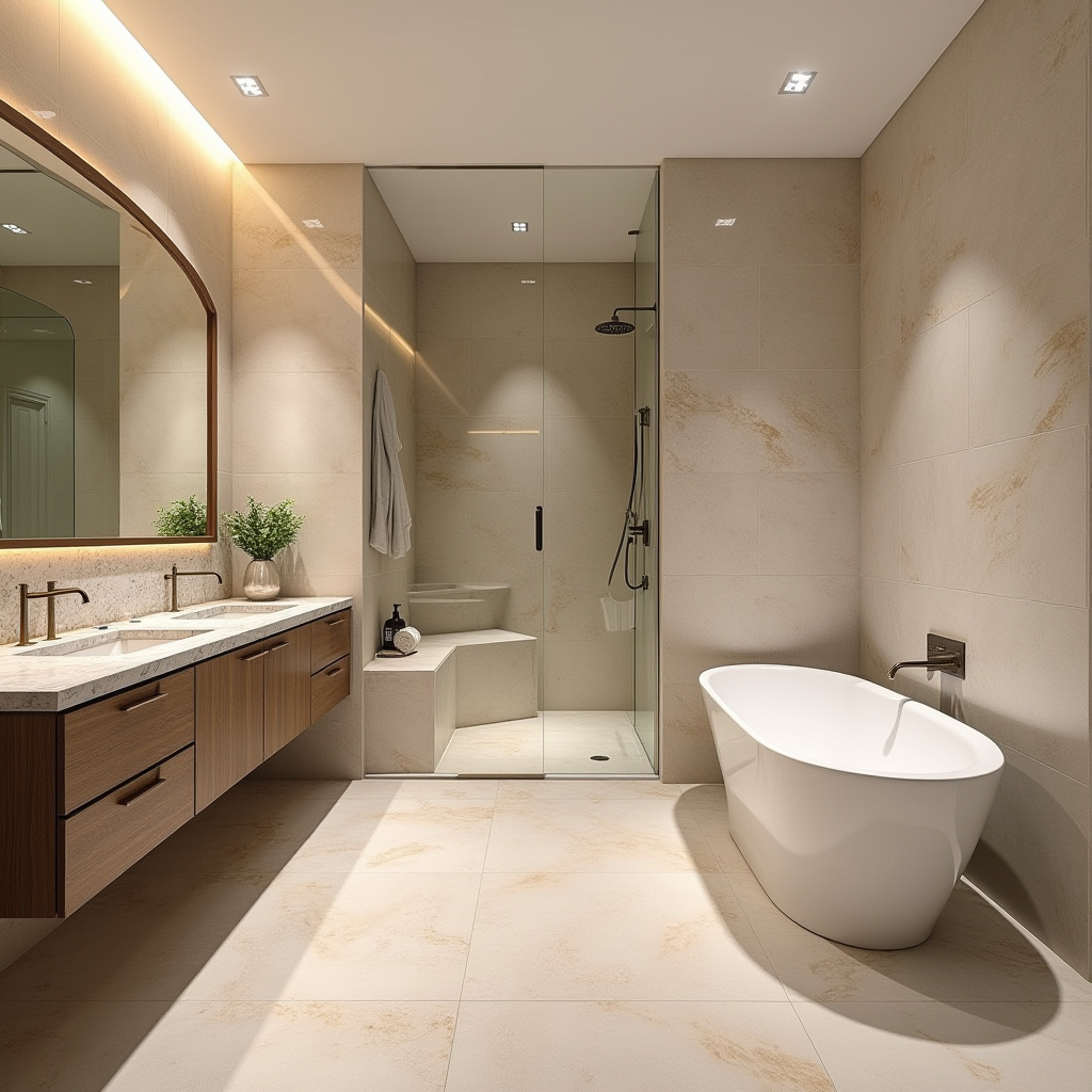 large tile bathroom 30