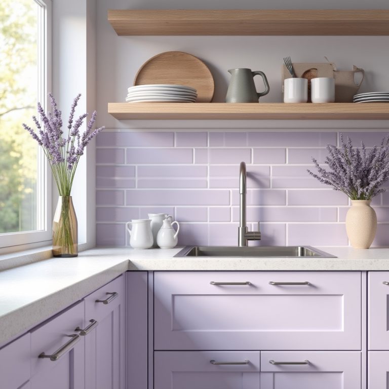 lavender kitchen decor 1