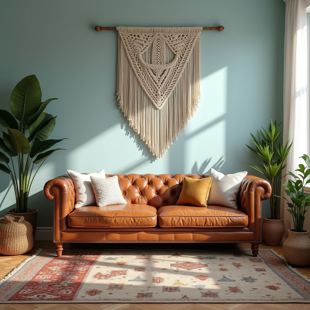 light blue accent wall living room 11