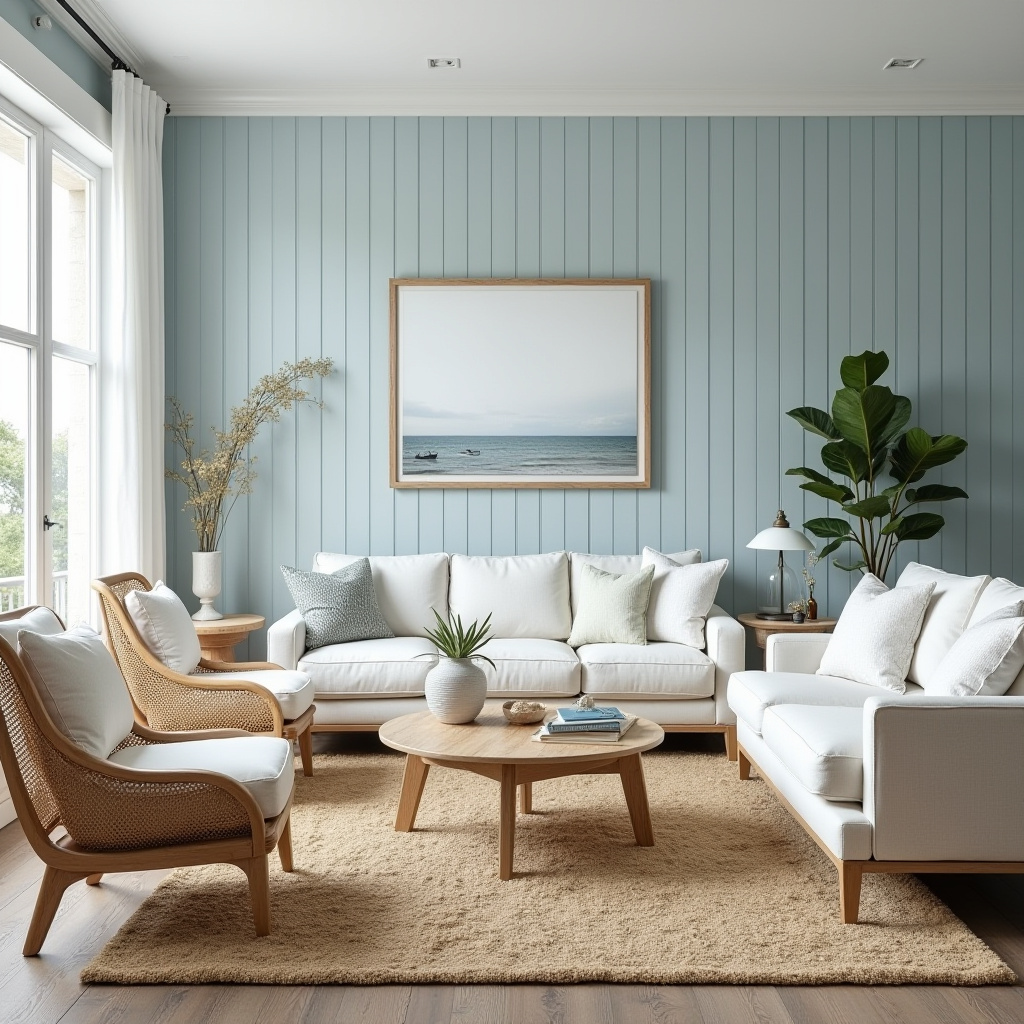 light blue accent wall living room 6