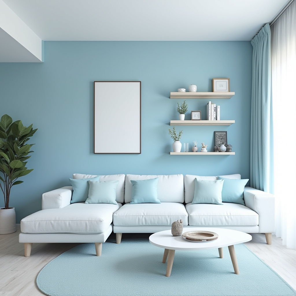 light blue living room 13