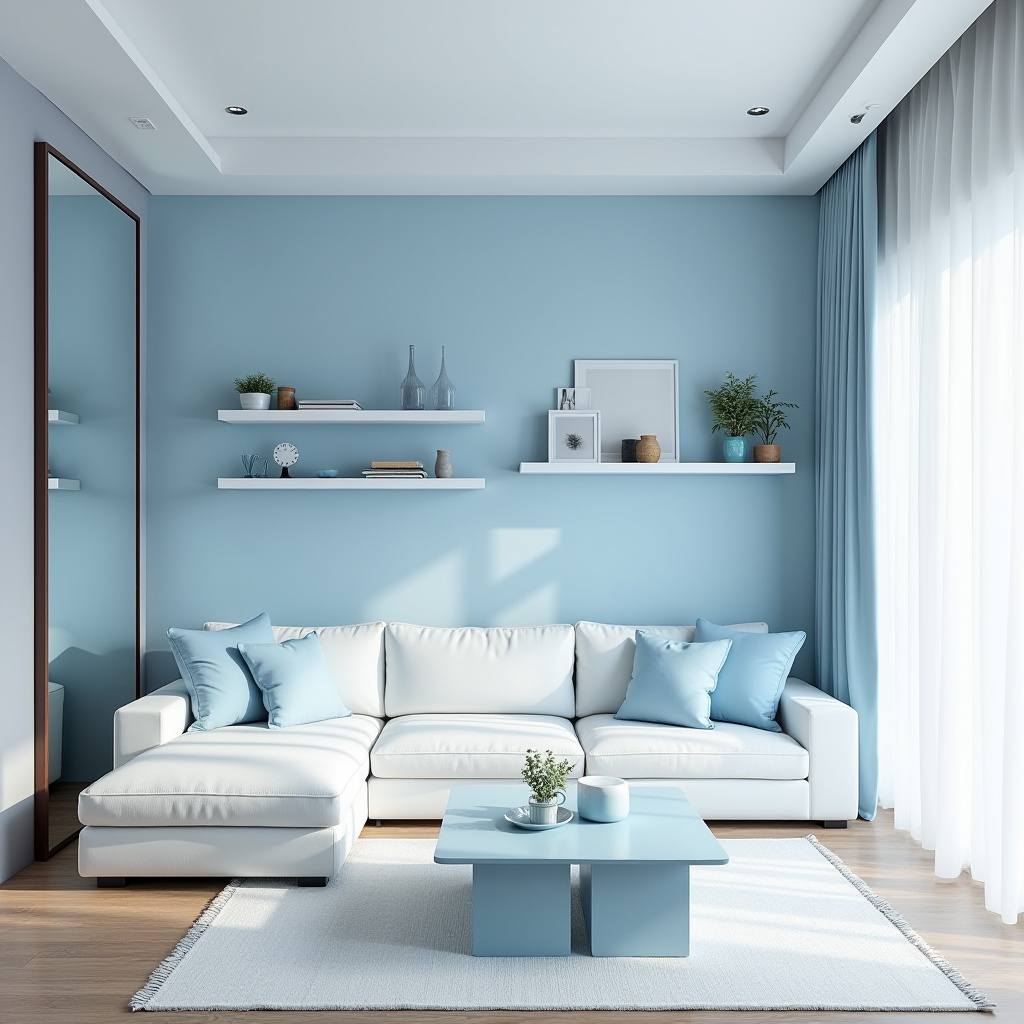 light blue living room 14