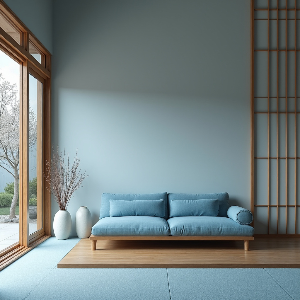 light blue living room 21