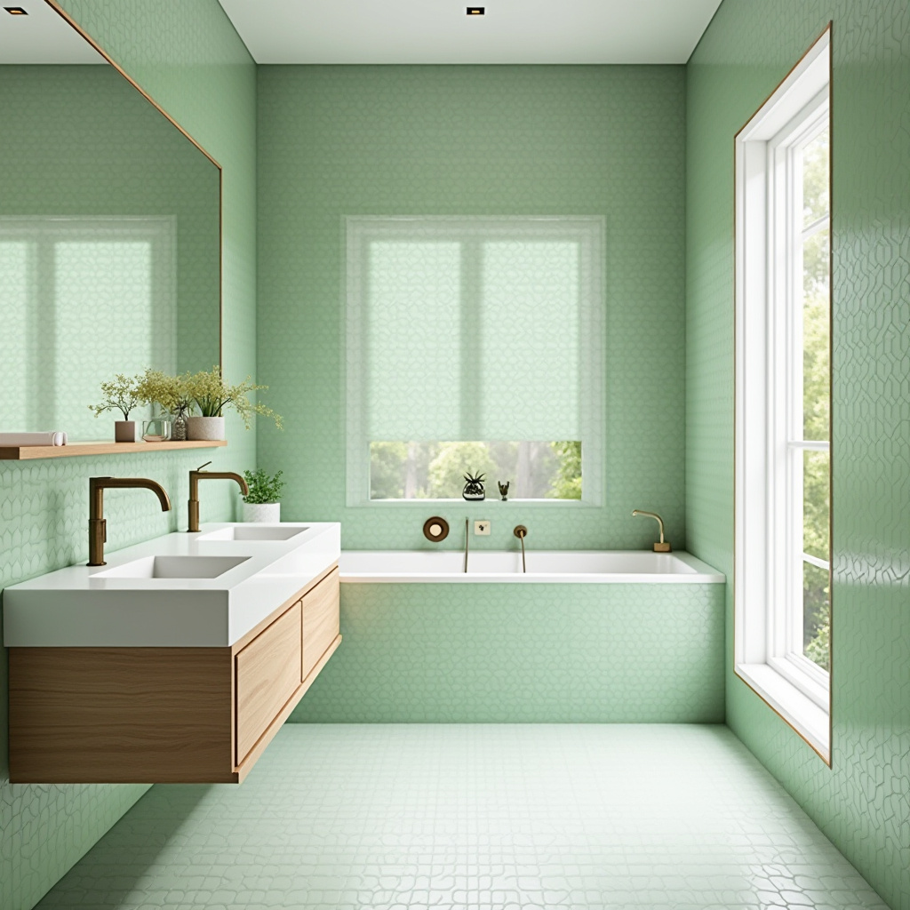 light green bathroom ideas 2