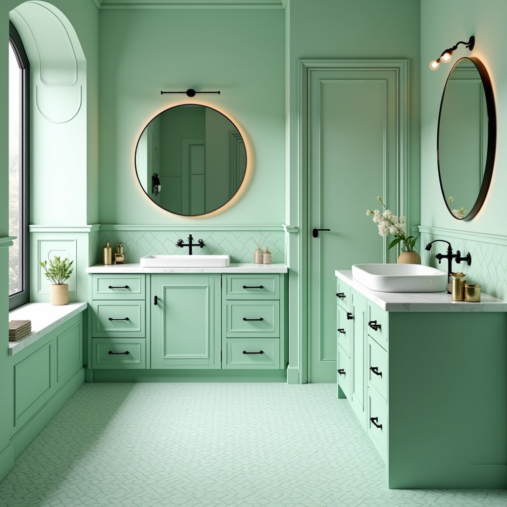 light green bathroom ideas 26