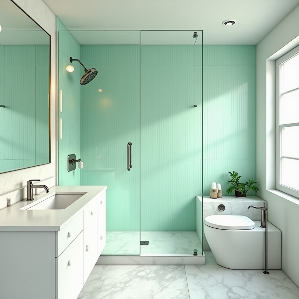 light green bathroom ideas 35