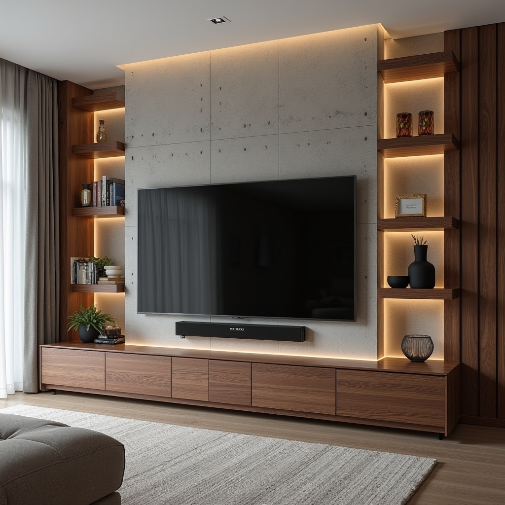 living room tv wall ideas 2