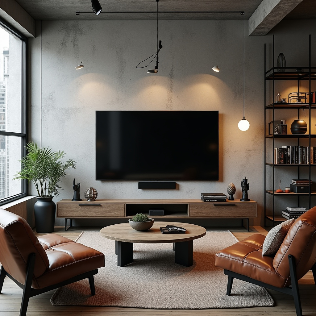 living room tv wall ideas 35