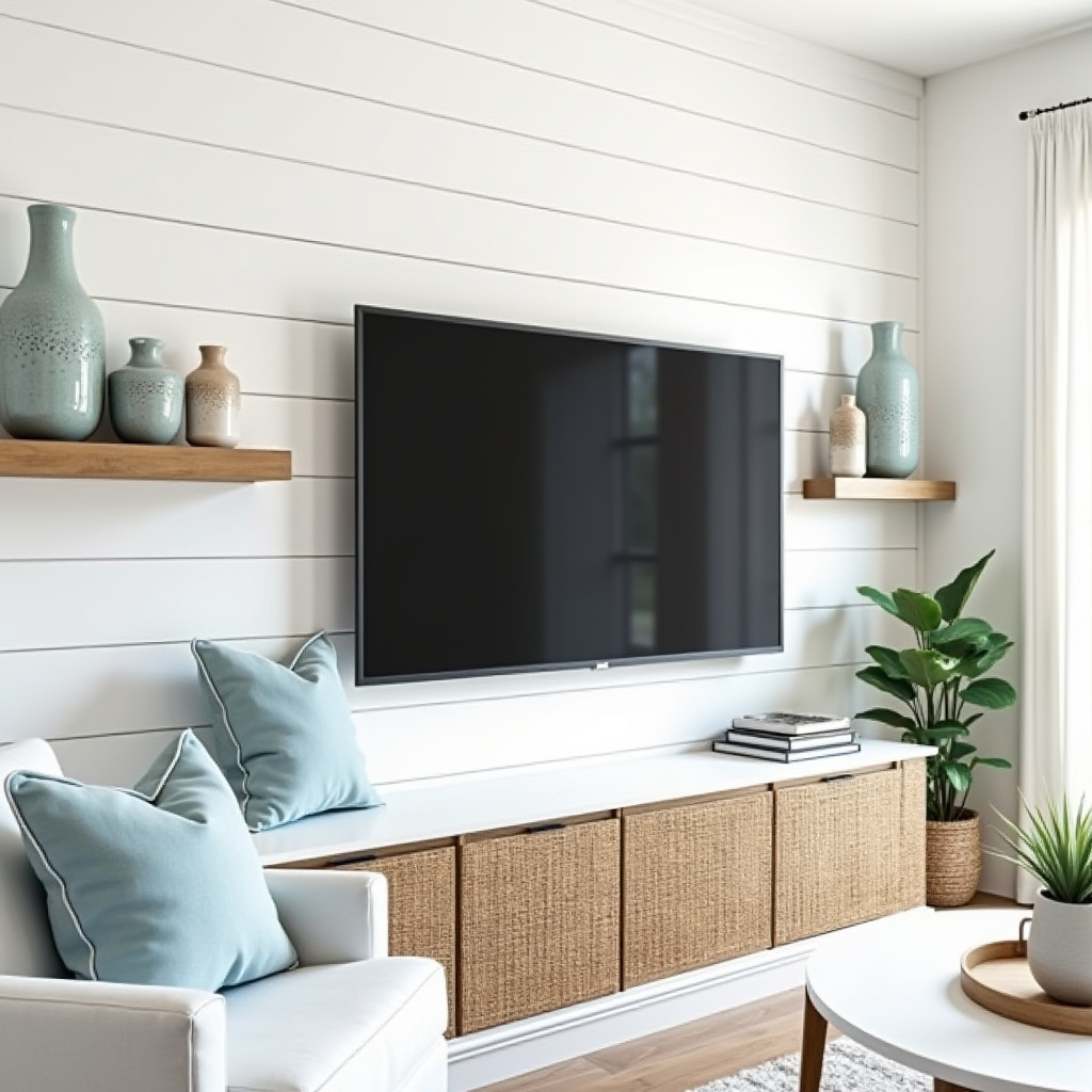 living room tv wall ideas 7
