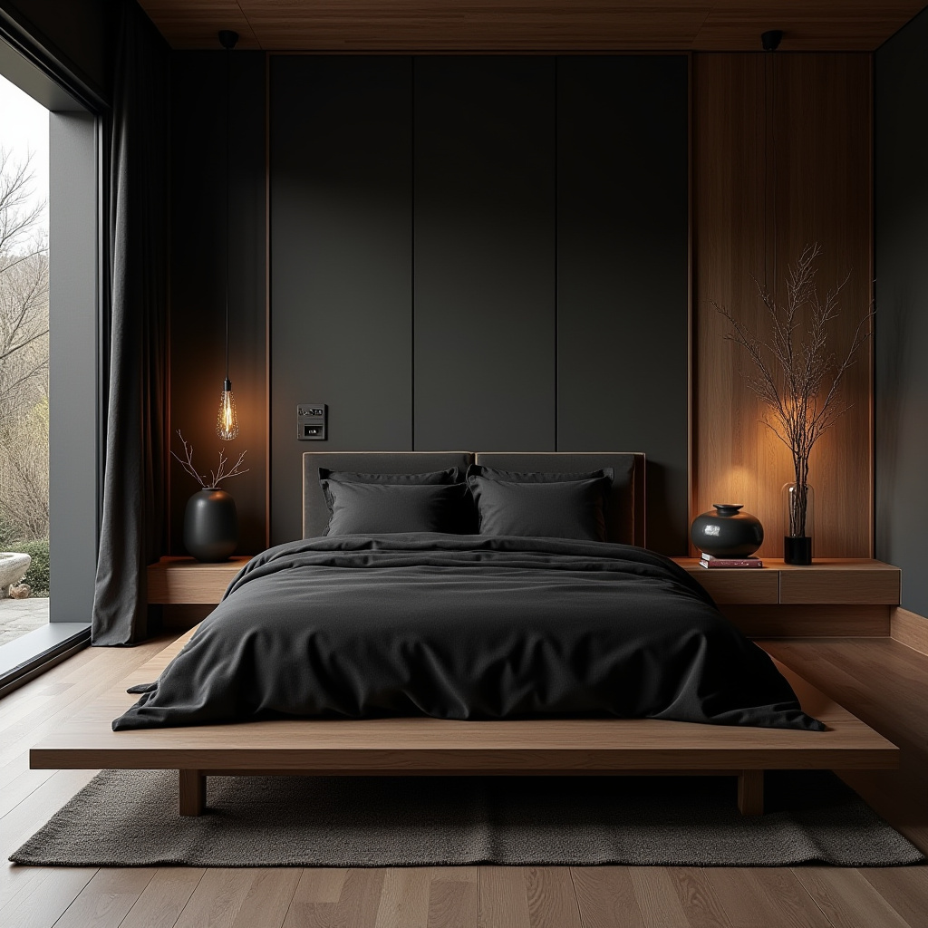 luxury black bedroom 15