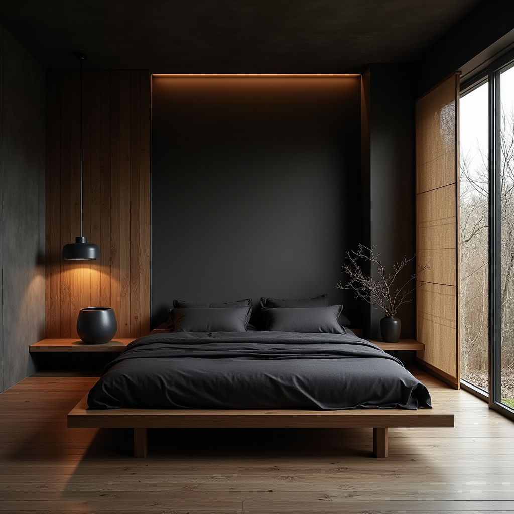 luxury black bedroom 16