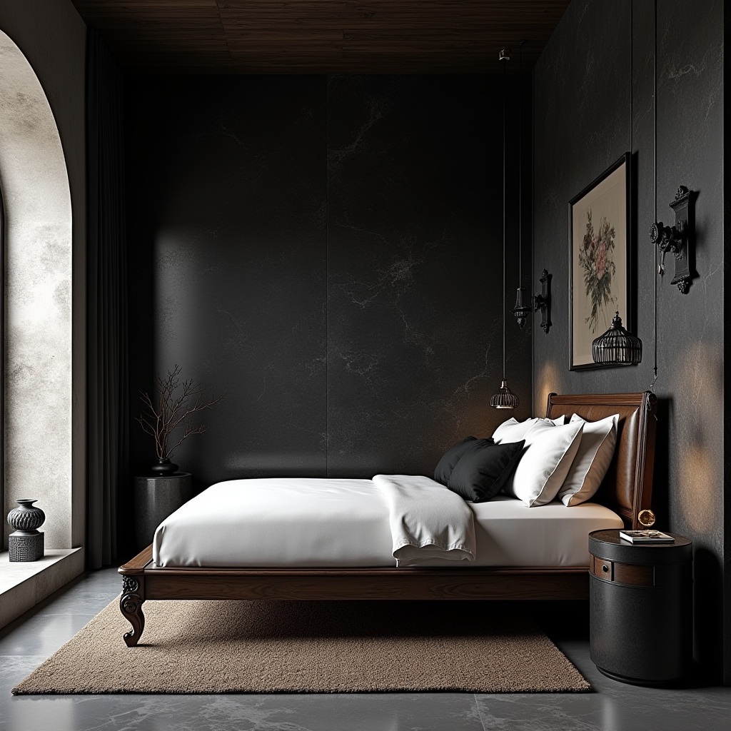 luxury black bedroom 17