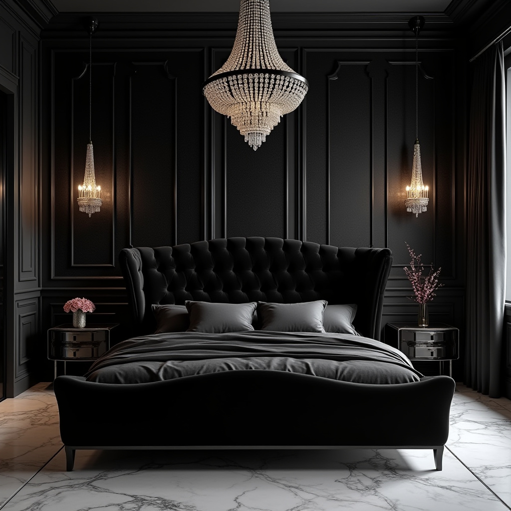 luxury black bedroom 20
