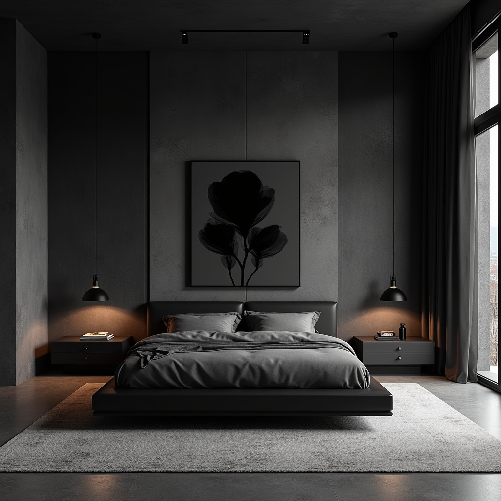 luxury black bedroom 21