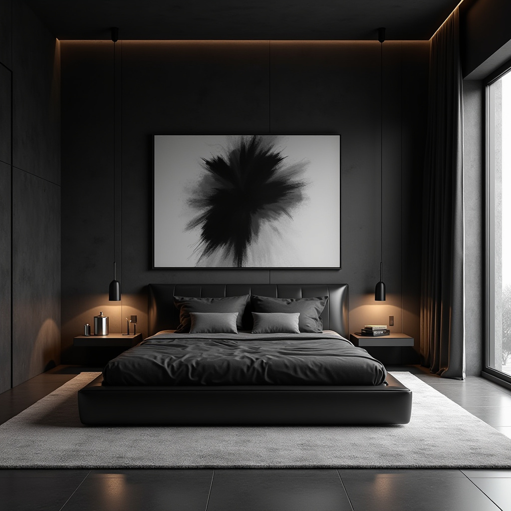 luxury black bedroom 22