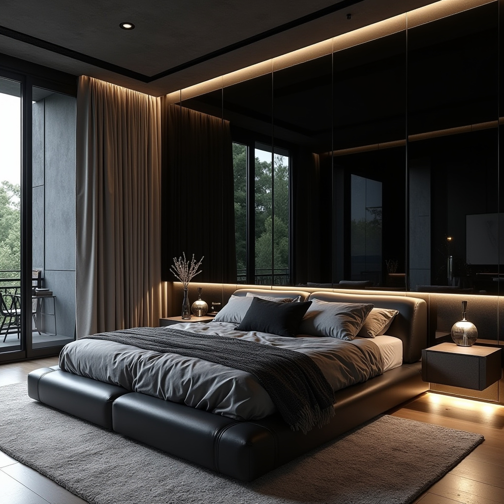 luxury black bedroom 24