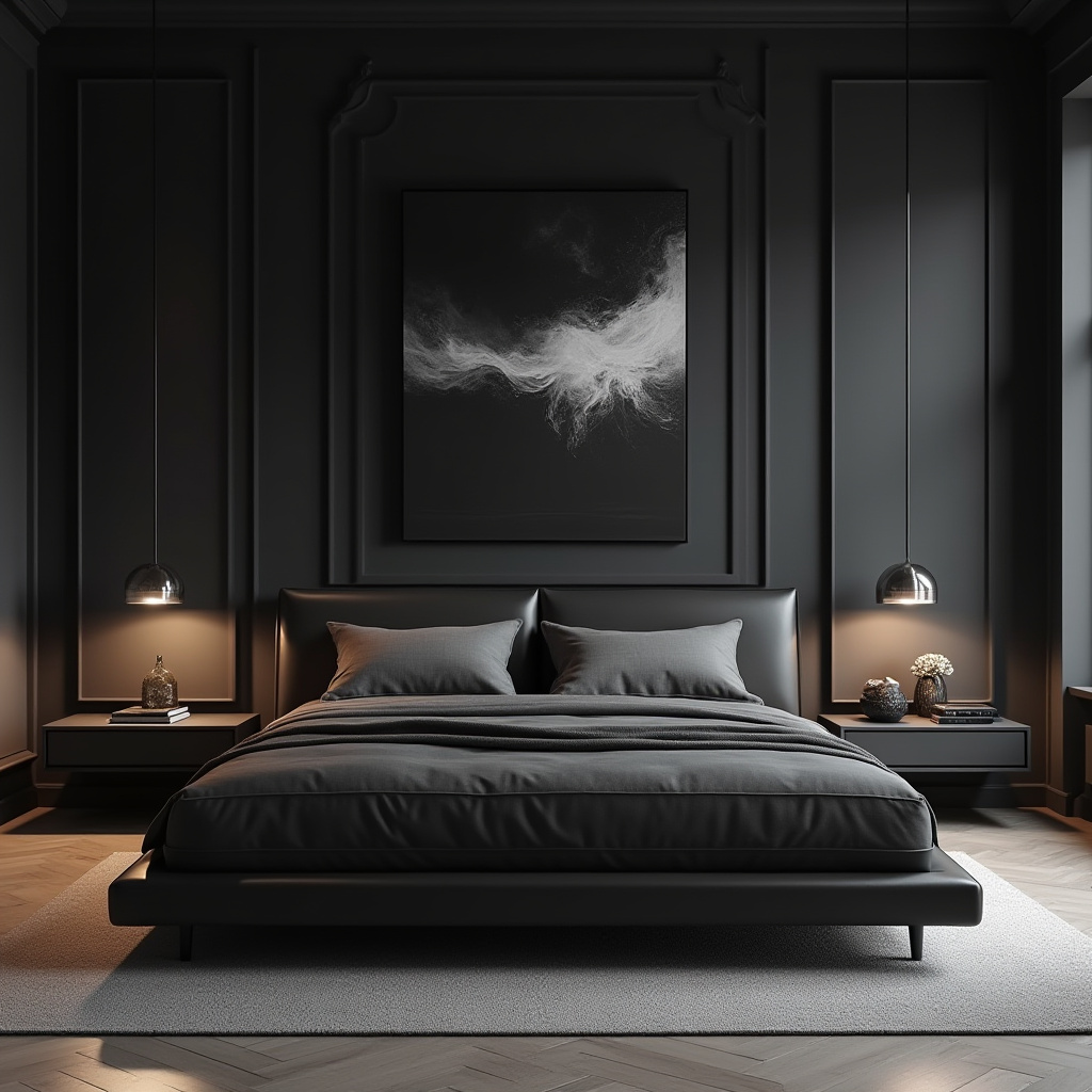 luxury black bedroom 3