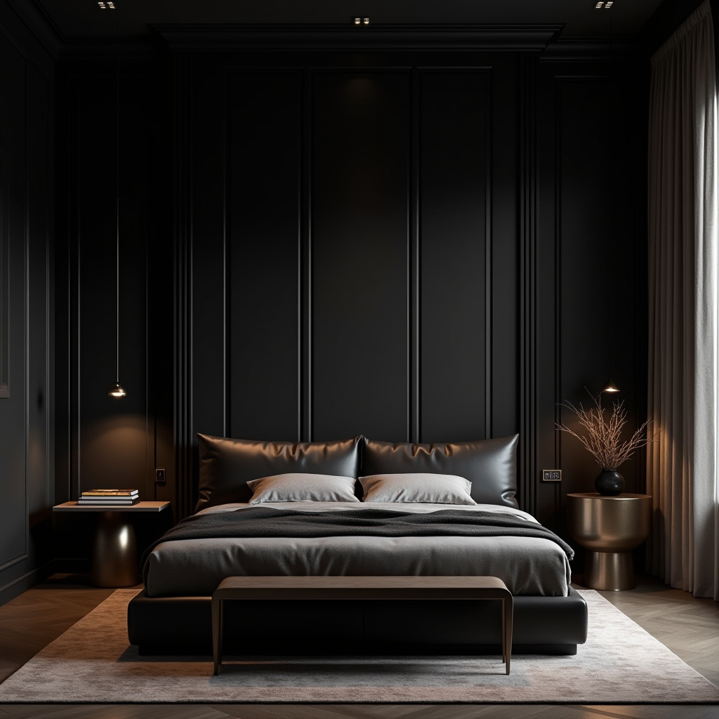 luxury black bedroom 6