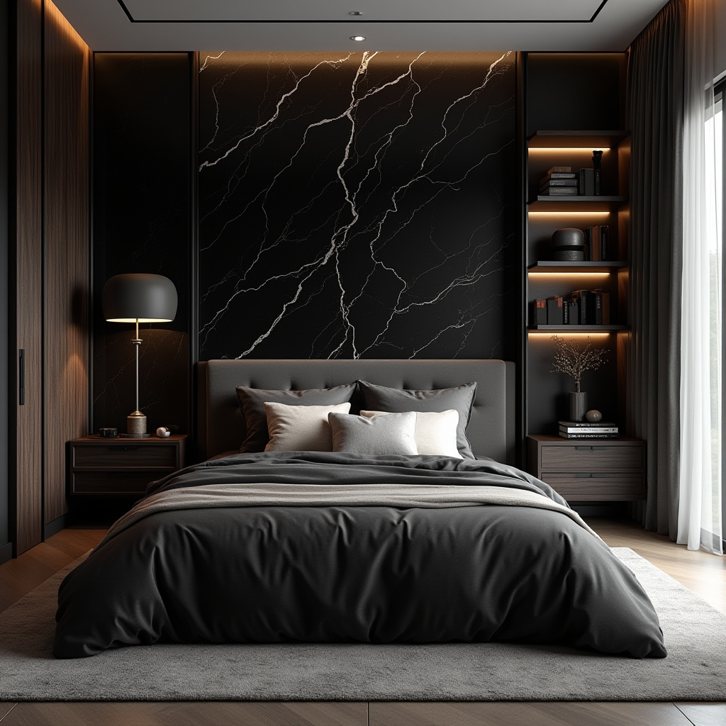 luxury black bedroom 7