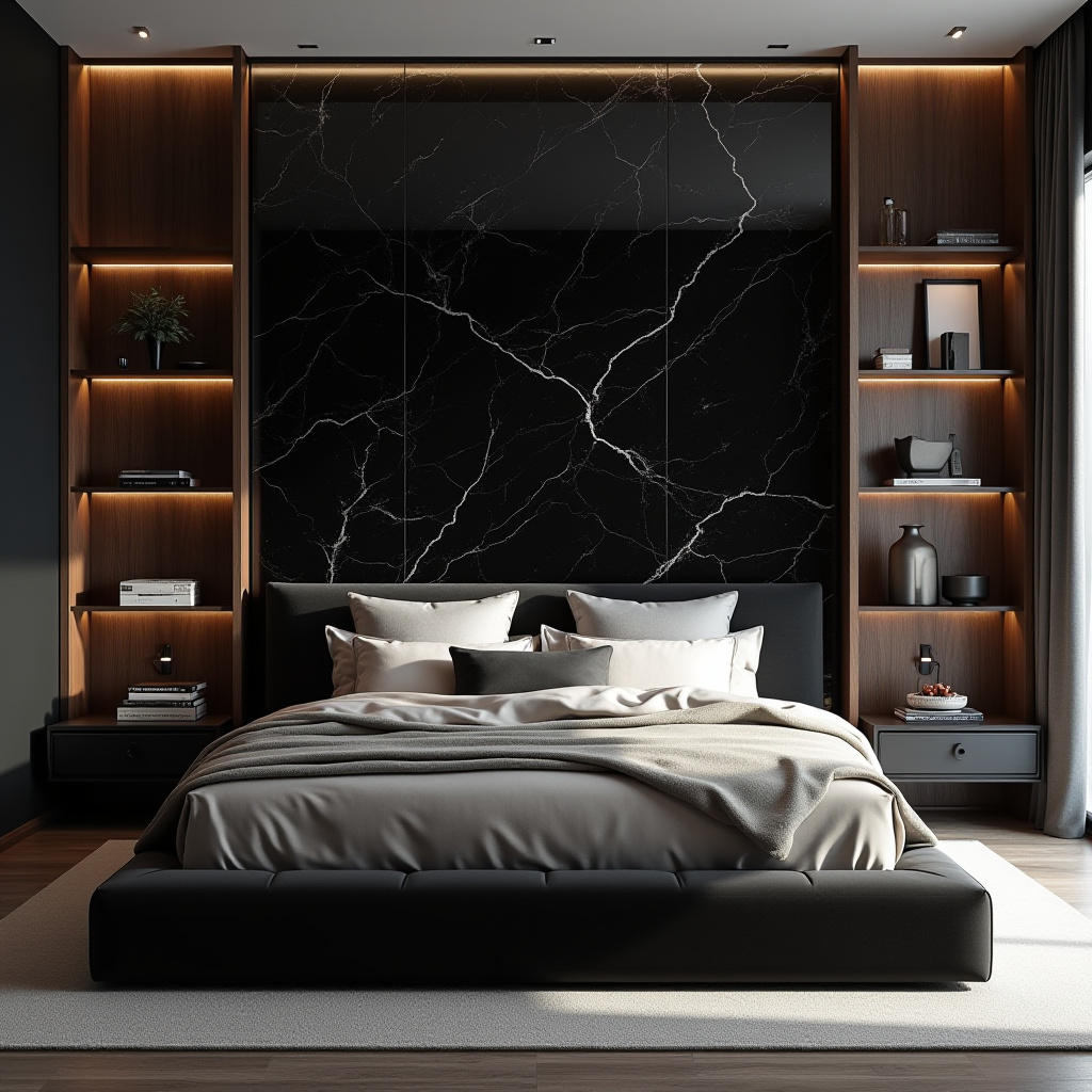 luxury black bedroom 8