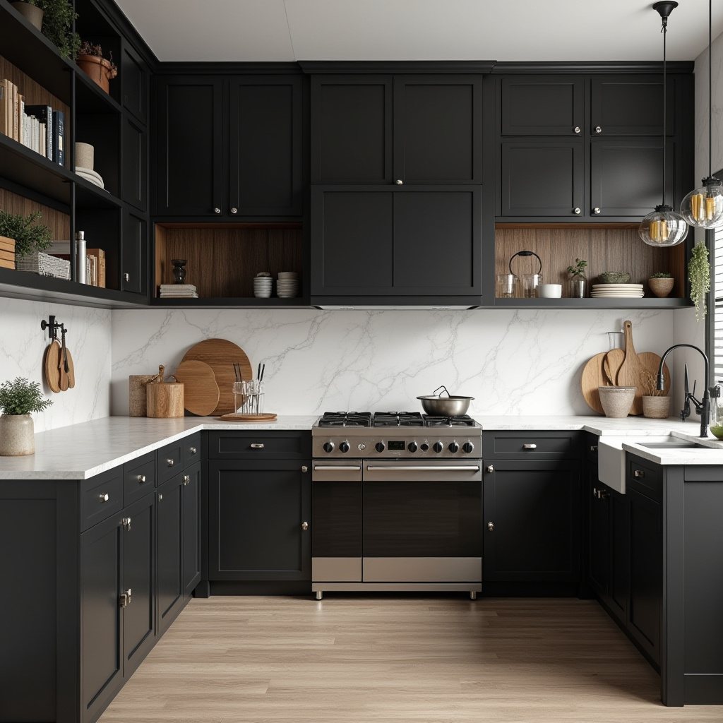 luxury black kitchen 13