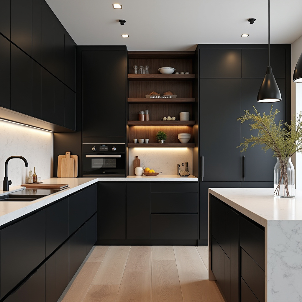 luxury black kitchen 14