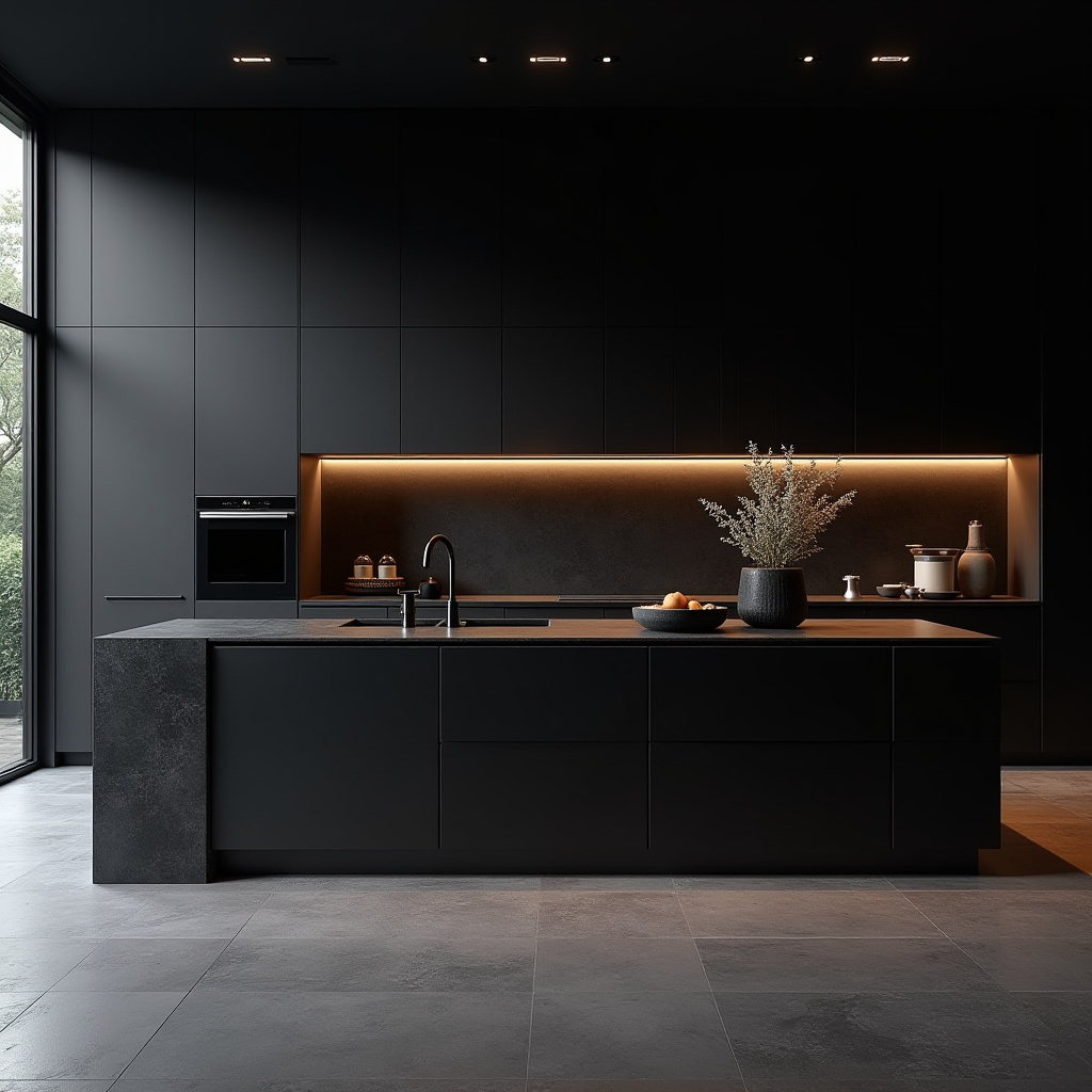 luxury black kitchen 15
