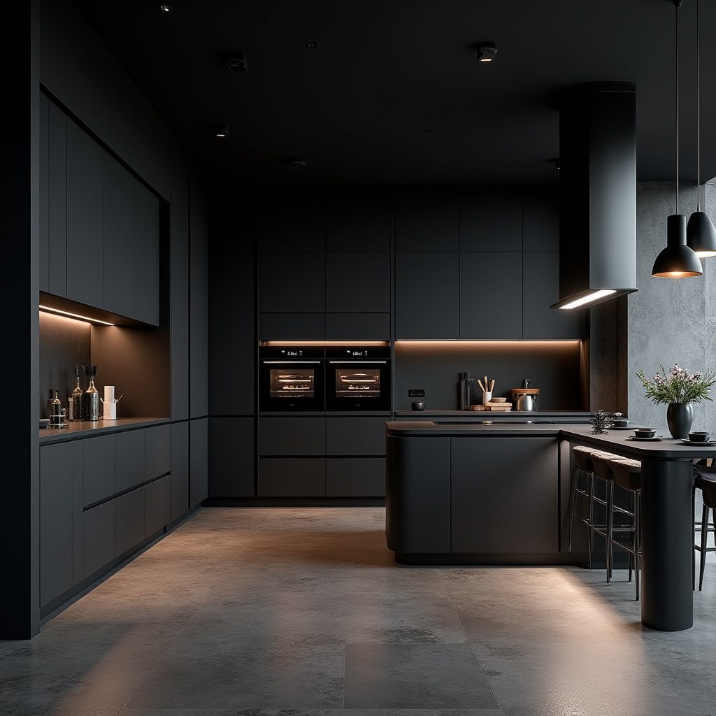 luxury black kitchen 16